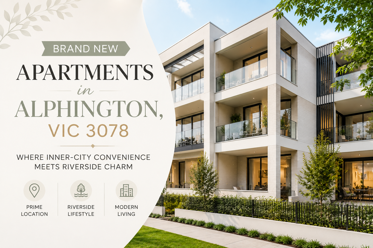 Brand New Apartments in Alphington, VIC 3078