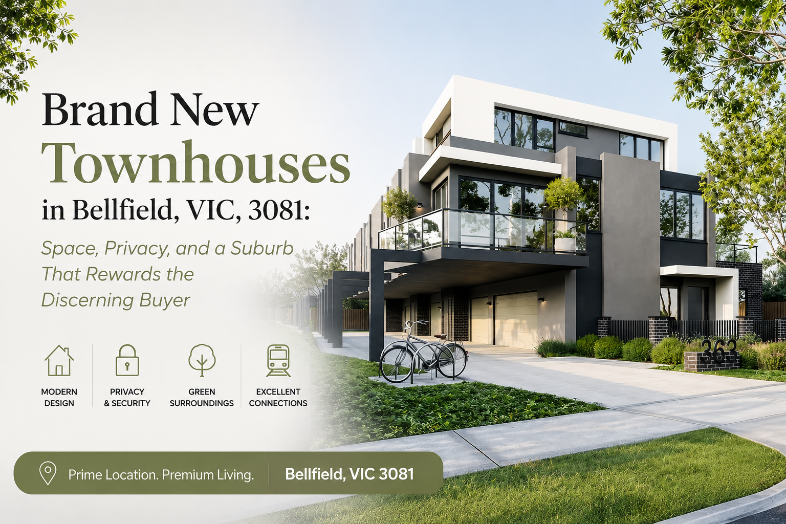 Brand New Townhouses in Bellfield